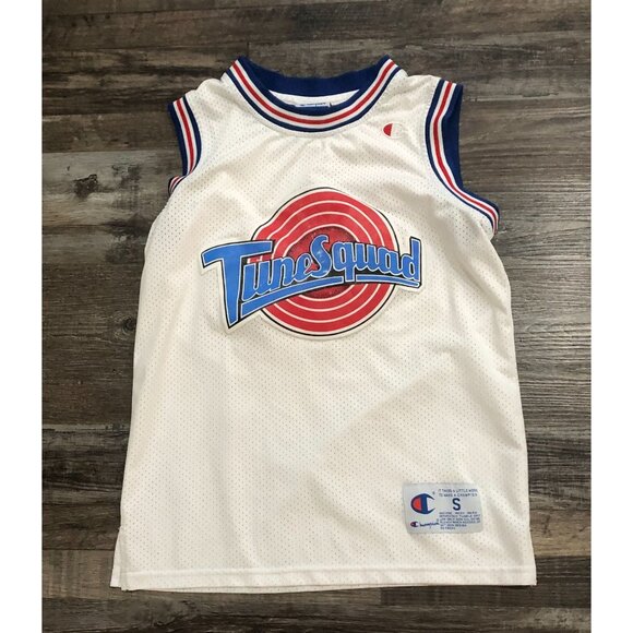 Vtg Champion Michael Jordan Space Jam Youth Small Basketball Jersey Sewn - Picture 1 of 5